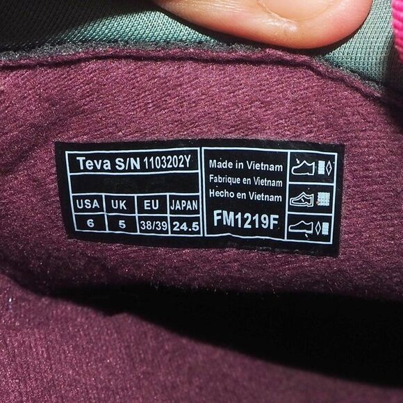 Teva Ember Moc Slip-on Comfort Shoes "Helix Green" 1103202Y Youth 6 Women's 8 - Picture 10 of 11